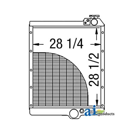 A & I Products Radiator 45.5" x31.5" x11" A-140501A2